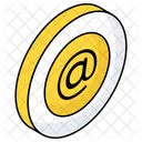 Arroba Mail Sign Mail Symbol Icon