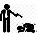 Businessman Gun Kill Icon
