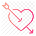 Arrow Valentines Day Loving Icon