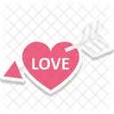 Arrow Heart Love Archery Icon
