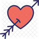 Arrow Broken Heart Heart Icon