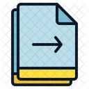 Multiple File Arrow Icon