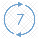 Arrow Circle Seven Icon