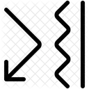 Uneven Surface Arrow Direction アイコン