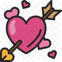 Arrow Valentine Cupid Icon