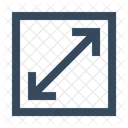 Arrow Diagonal Enlarge Icon