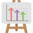 Arrow Bar Chart  Icon