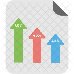 Arrow Bar Chart  Icon