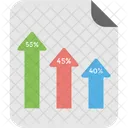Arrow Bar Chart  Icon