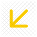 Arrow Bottom Left X Icon