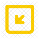 Arrow Bottom Left Square X Icon