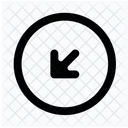 Arrow Bottom Left Circle X Icon