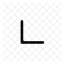 Arrow Bottom Left X Icon