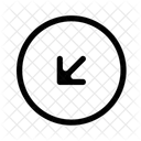 Arrow Bottom Left Circle X Icon