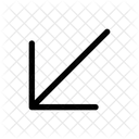 Arrow Bottom Left  Icon