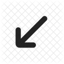 Arrow Bottom Left  Icon