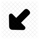 Arrow bottom left  Icon