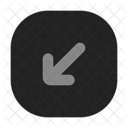 Arrow bottom left square fill  Icon