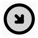 Arrow Bottom Right Circle X Icon