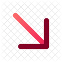 Arrow Bottom Diagonal Icon