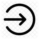 Arrow Circle Broken Right Arrow Navigation Navigate Icon