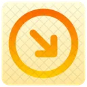 Arrow-circle-down-right  Icon