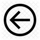 Arrow Circle Left Directional Pointer Icon