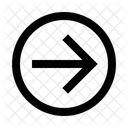 Arrow Circle Right Directional Pointer Icon