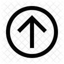 Arrow Circle Top Directional Pointer Icon