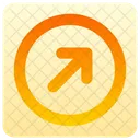 Arrow Circle Up Right Icon