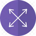 Arrow Cross Expand Crisscross Icon