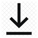 Arrow Down Align Line Sharp Icon