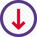 Arrow Down Circle  Icon