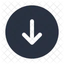 Arrow Down Circle Down Arrow Icon