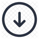 Arrow Down Circle Arrow Icons Outline Arrows Icon