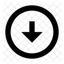 Arrow Down Circle Line Arrow Arrow Icon Icon