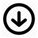 Arrow-down-contained-  Icon