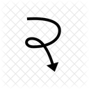Arrow Down  Icon