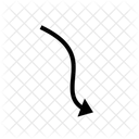 Arrow Down  Icon