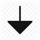 Arrow Down Glyph Glyph Style Arrow Icon