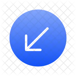 Arrow down left  Icon