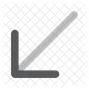 Arrow Down Left Icon