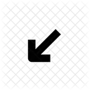 Arrow down left  Icon