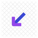 Arrow down left  Icon