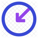 Arrow down left  Icon