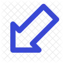 Arrow down left  Icon