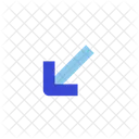 Arrow down left  Icon