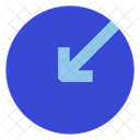 Arrow down left  Icon