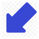 Arrow down left  Icon