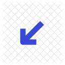 Arrow down left  Icon